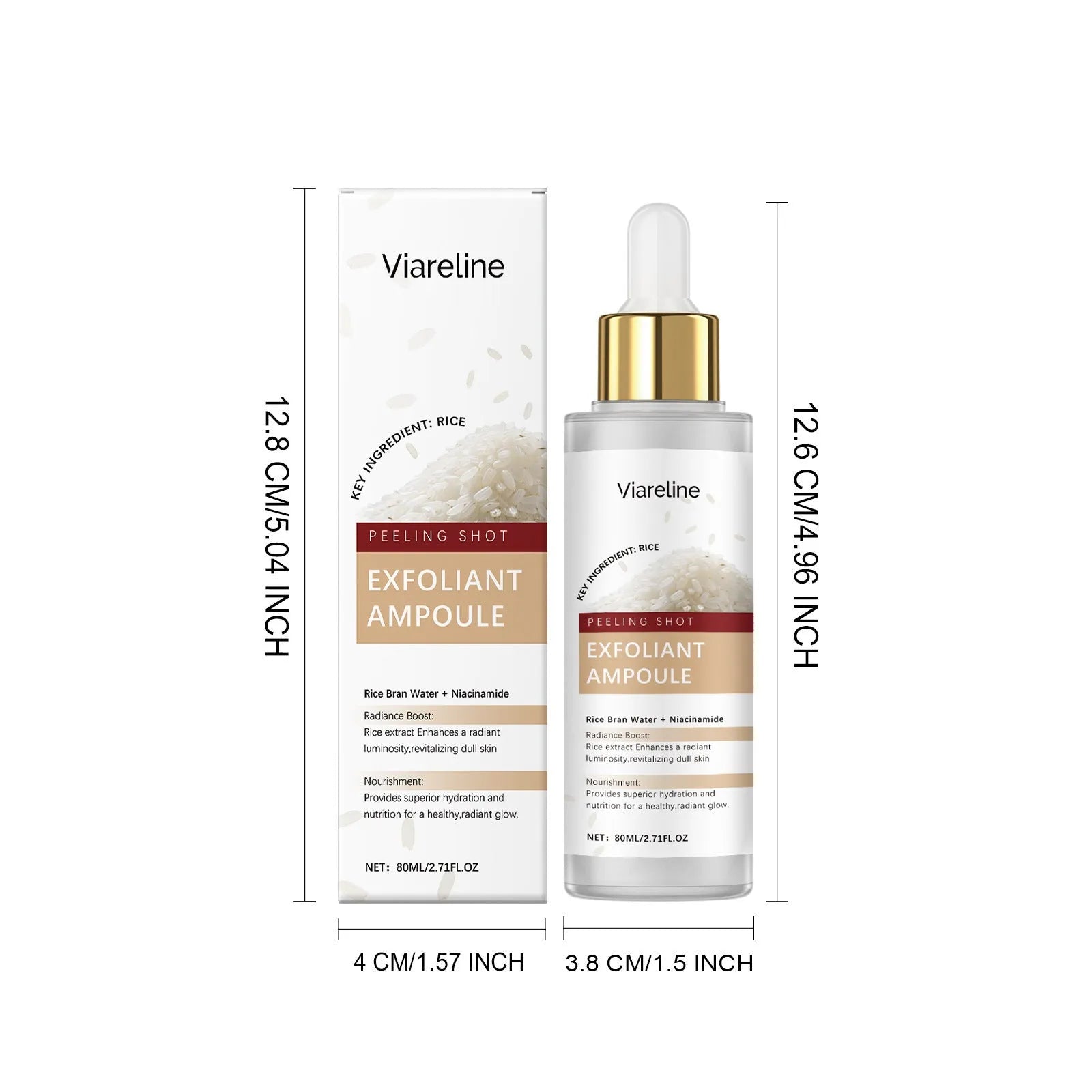 80ml facial cleansing and nourishing liquid moisturiser bottle with hyaluronic acid