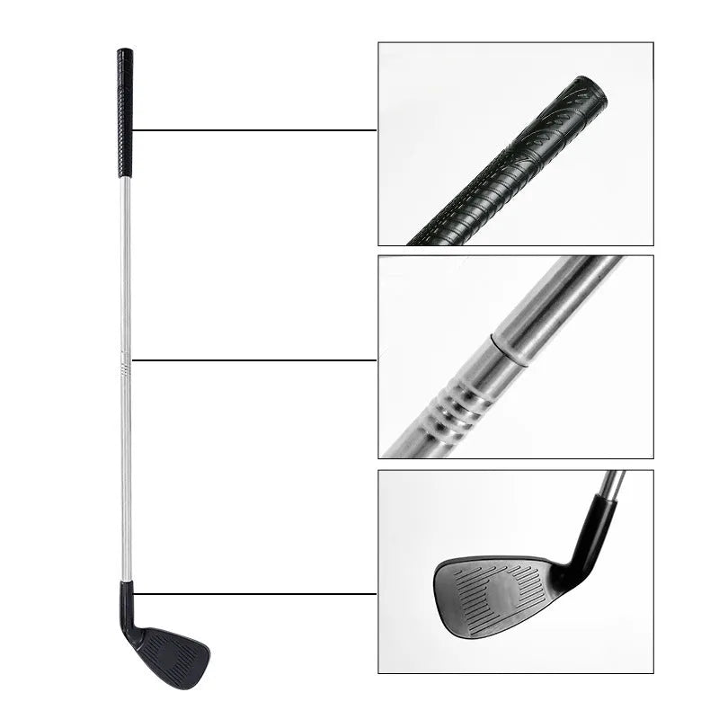 Metal golf club for children and adults used as outdoor parent-child sports toy