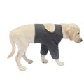 Pet front leg sleeve wrap in black for dog licking protection and elbow brace support, size M