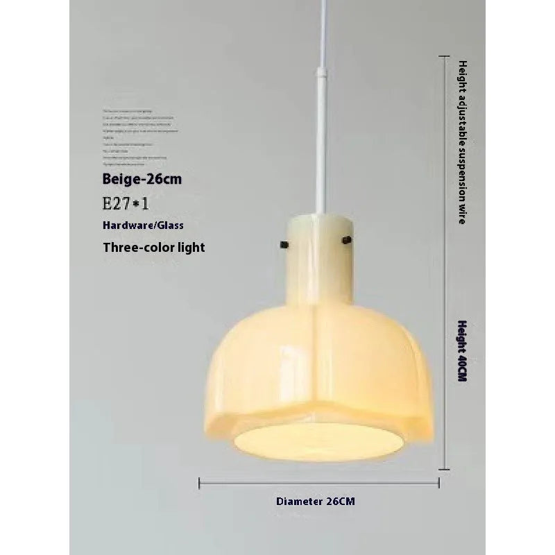 Medieval retro glass bud chandelier pendant light with six colour options for dining room or bedroom.