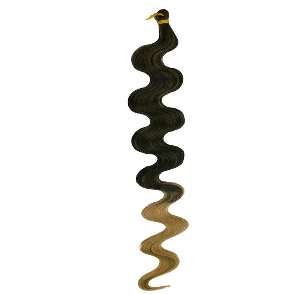 Wine red synthetic crochet braid wig with big loose waves, shown at 24 inches in length.