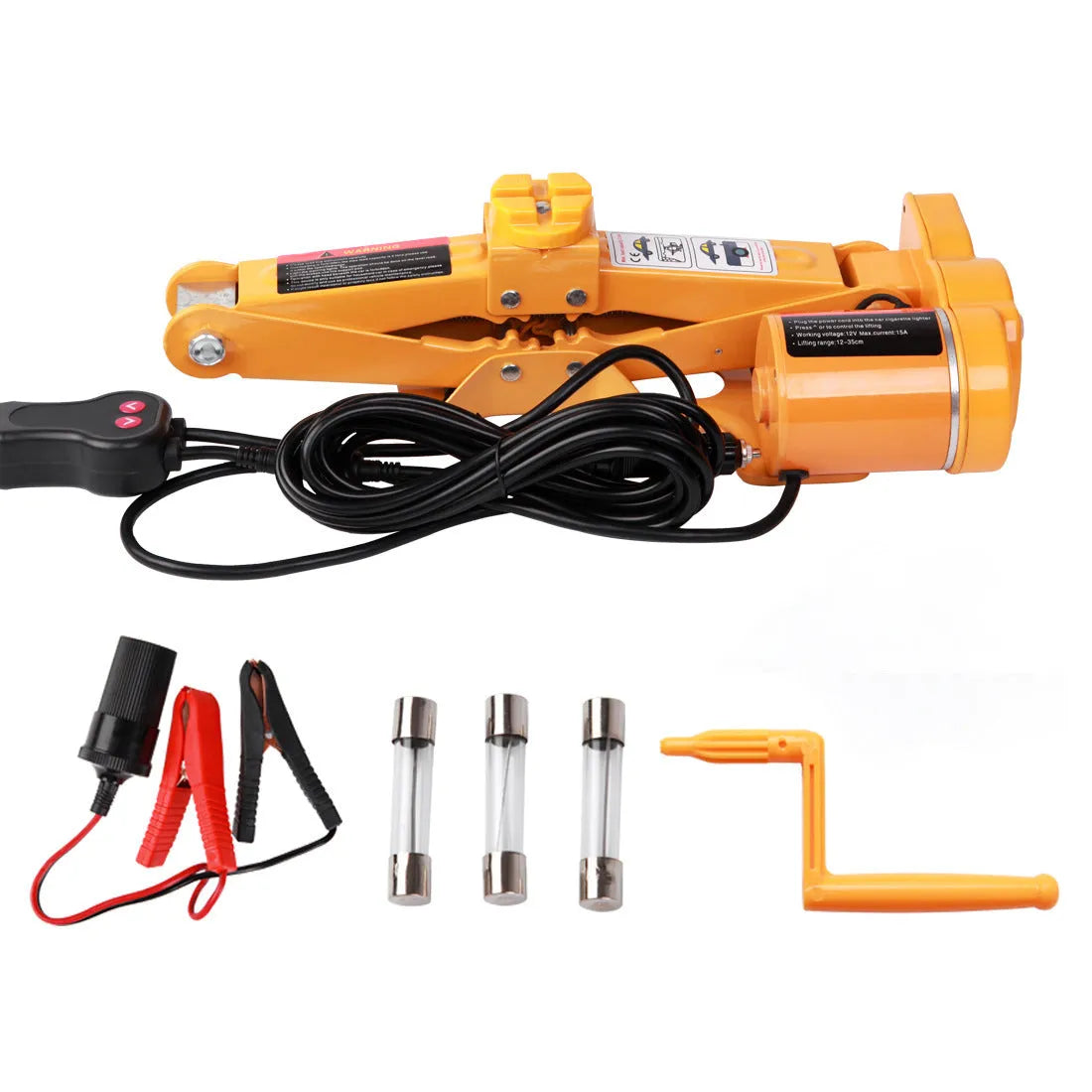 Vehicle-mounted electric hydraulic car jack with 2-tonne capacity and adjustable height
