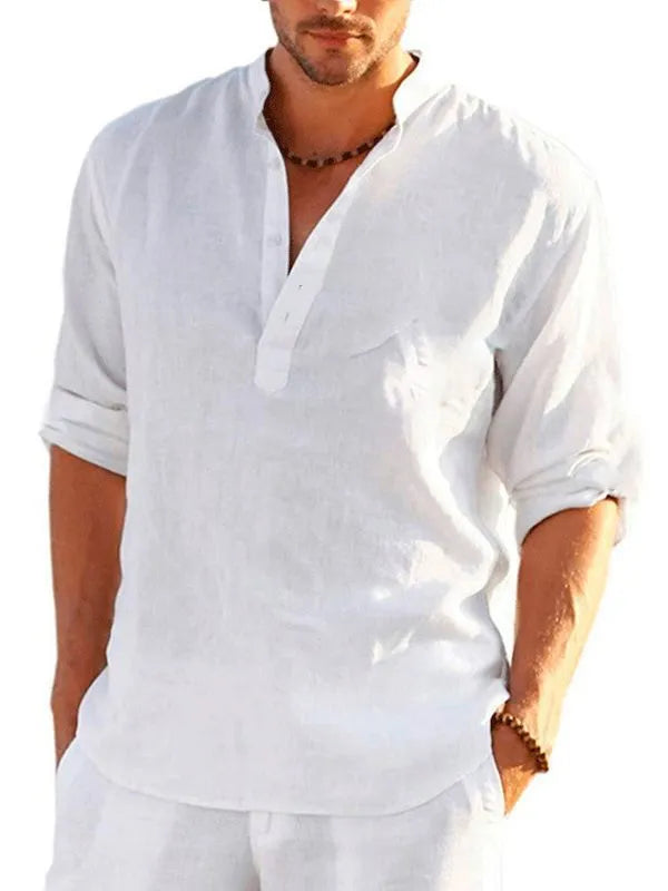 British style striped short sleeve shirt with 3D digital thermal transfer print on bamboo hemp fabric