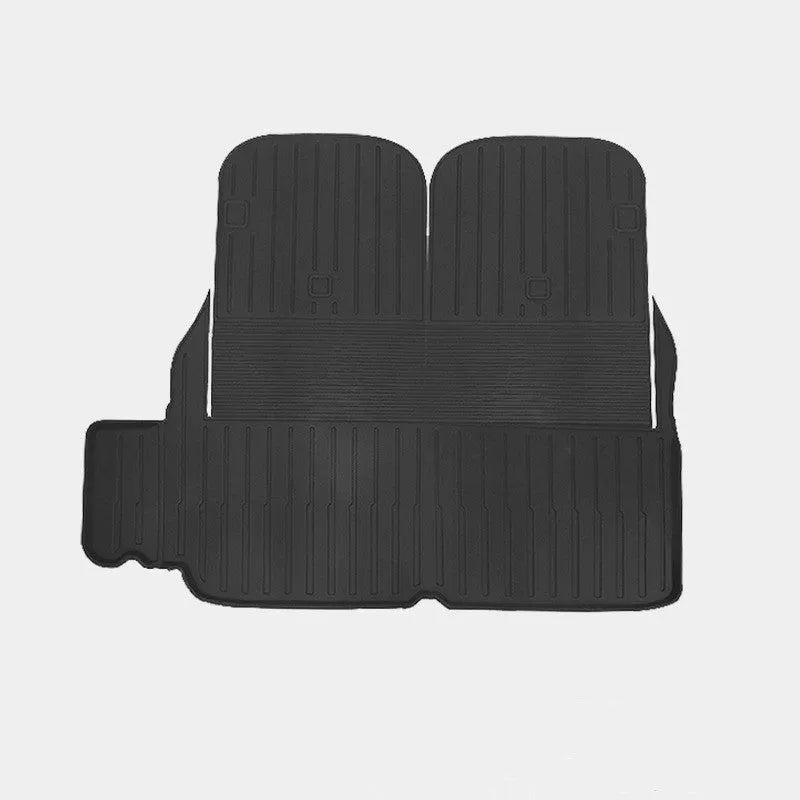 Tesla Model X waterproof TPE rubber floor mats and trunk liner set for vehicle interior protection