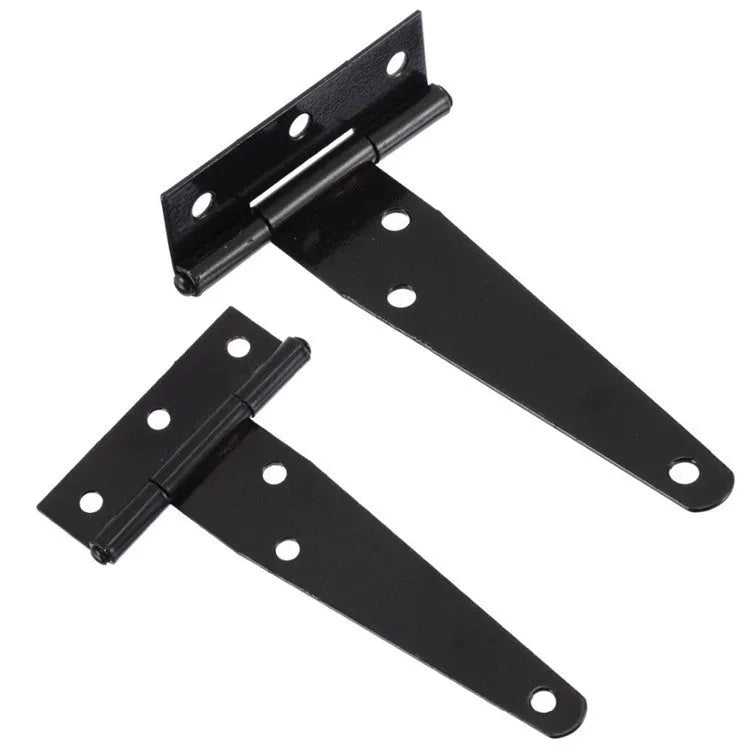 Fixed T-hinge for wooden doors in various sizes from 4 to 12 inches