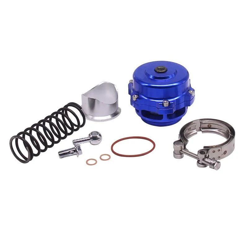 50mm aluminium alloy turbo blowdown valve showing six colour options