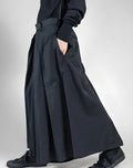 Men's fashion pleated plus size trousers in AS Shown colour with elasticated waistband and front pleats
