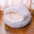 Waterproof cloth dog kennel with warm room section in semi-surrounded design