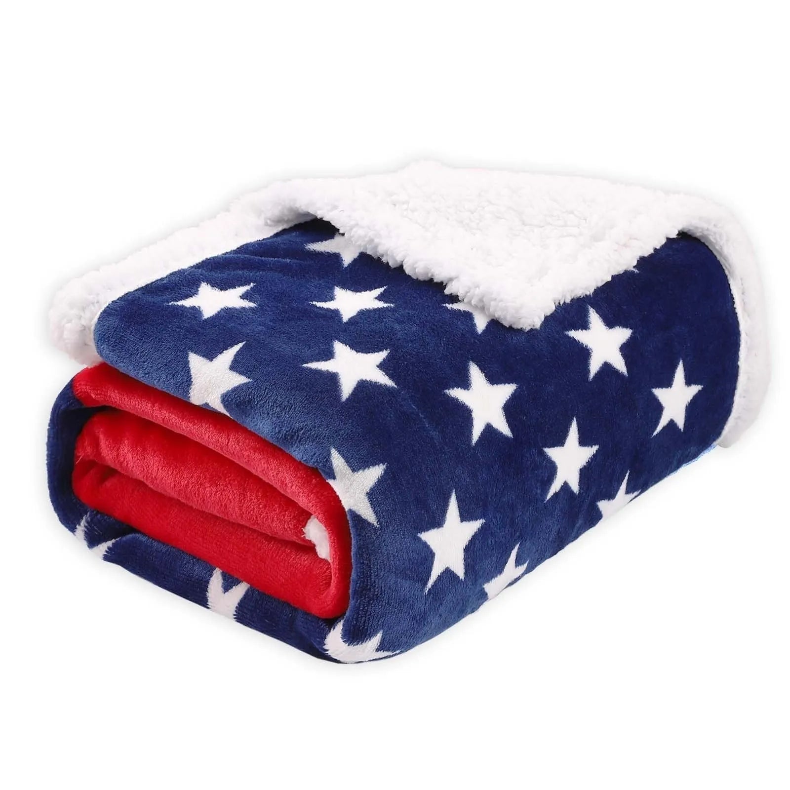 Striped polyester blanket in British-style American pattern for autumn and winter warmth