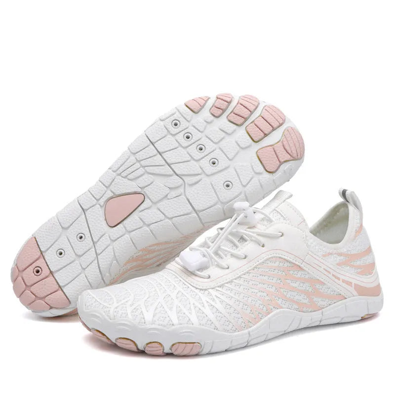 Outdoor sports casual shoes with lace-up front, non-slip rubber sole, available in multiple colours