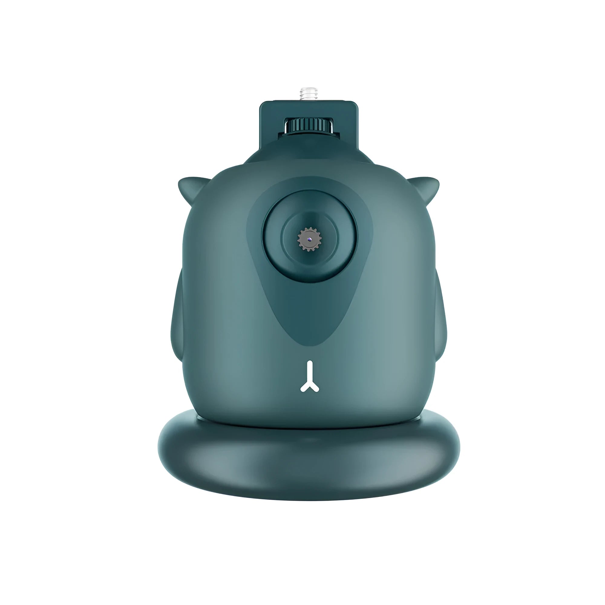 Dark green intelligent AI face recognition gimbal with 360-degree rotation for camera tracking
