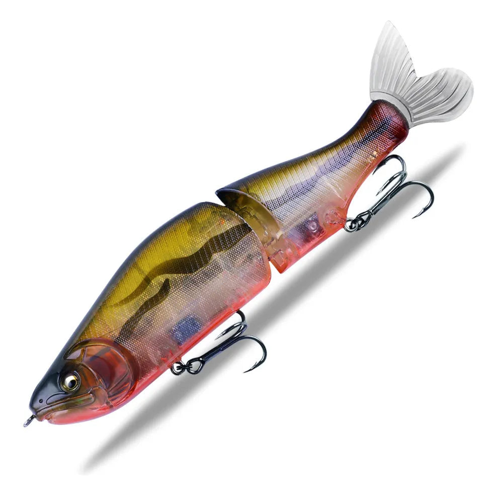 185mm soft plastic swimming fishing bait for bass tossing technique in multiple colours