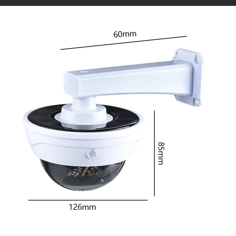 Outdoor waterproof LED solar simulation monitor lamp with motion induction for courtyard wall installation