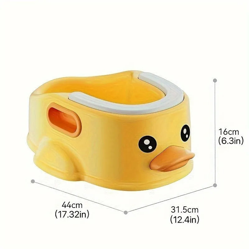 Duck-shaped PVC bathtub for dogs and cats in blue, pink or yellow colour