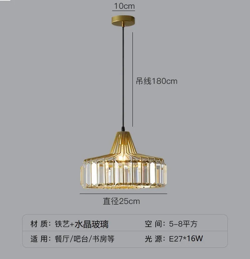 Modern light luxury crystal sun lamp ceiling light in gold or black finish with LED source