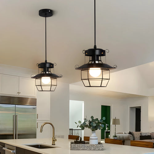 American iron retro droplight lantern lamp for restaurant corridor decoration