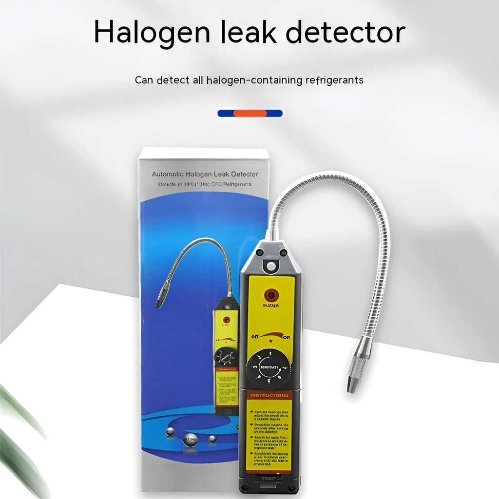 WJL-6000 handheld halogen leak detector with extended 20cm probe for refrigerant systems