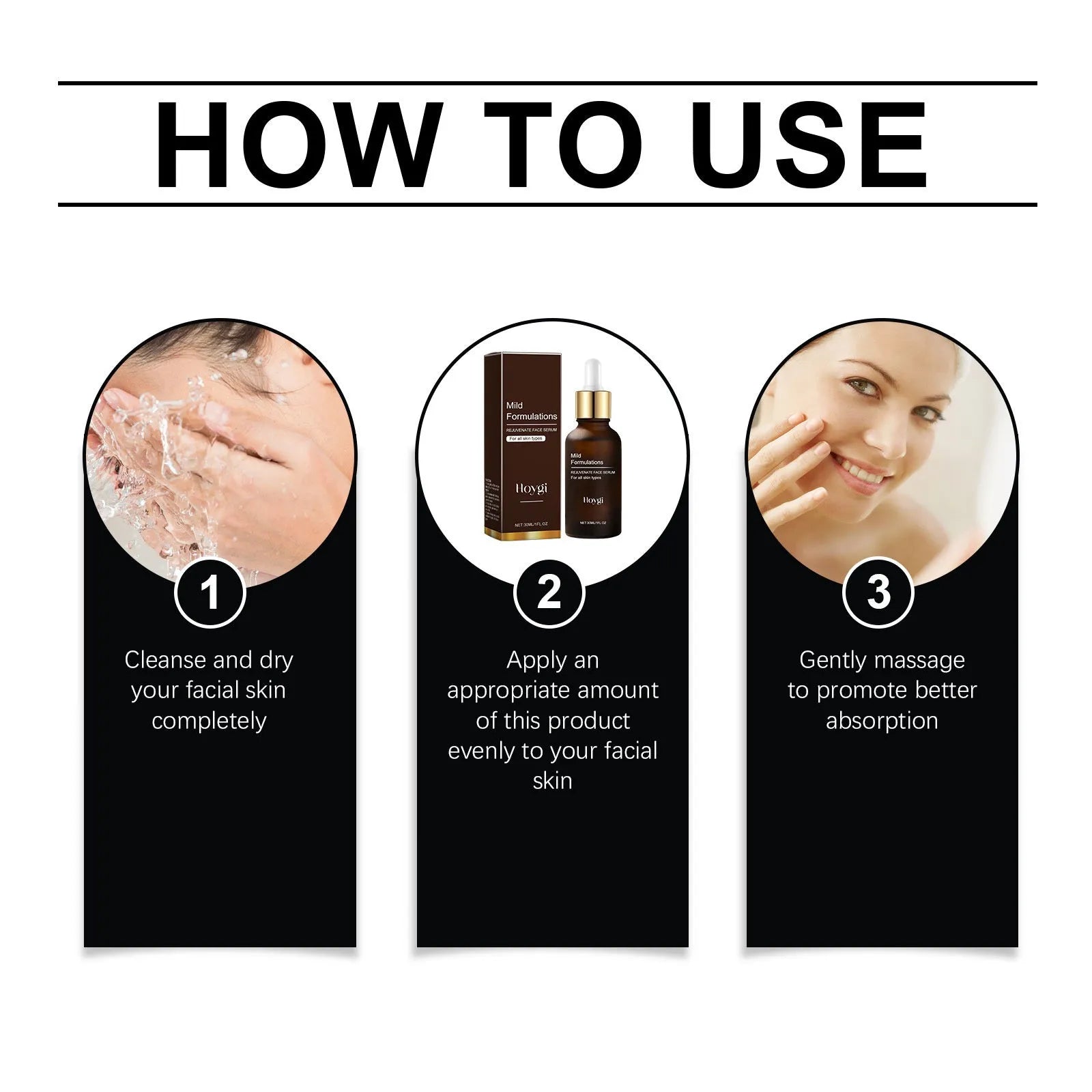 30ml bottle of nourishing facial skin care essence with arbutin, collagen, vitamin C, and hyaluronic acid.