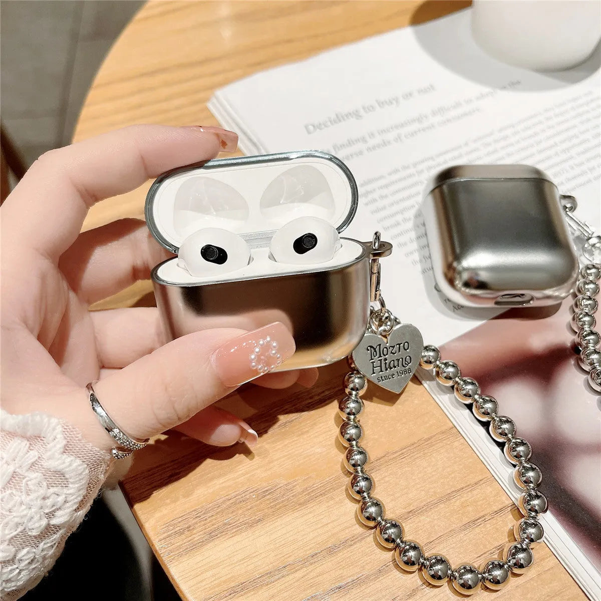 Matte plating protective cover for AirPods compatible with AirPods 4 and multiple models