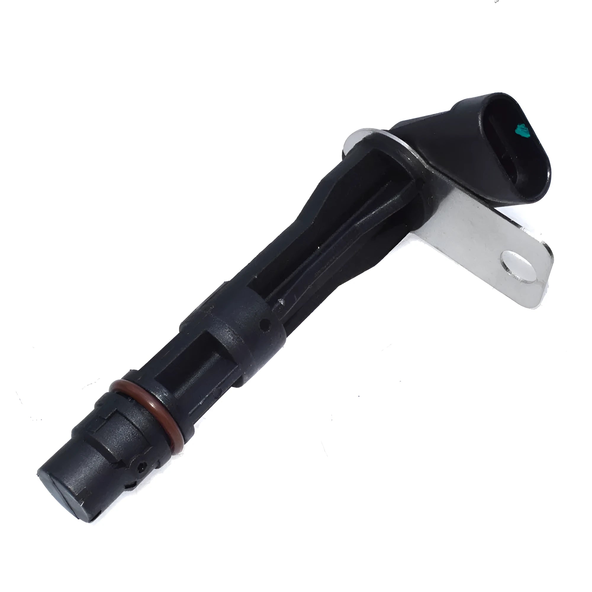 Black universal automotive sensor compatible with General Motors vehicles and multiple part numbers.