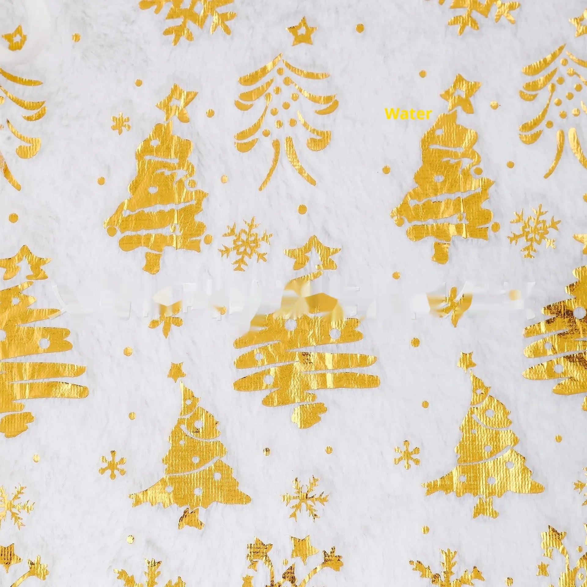 Plush Christmas tree style floor mat rug in a festive home entrance setting.