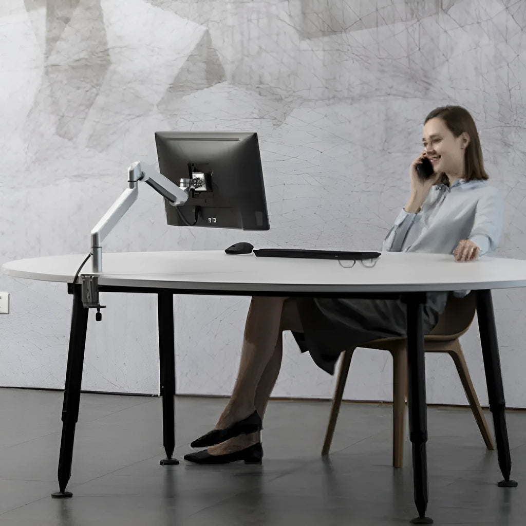 Aluminium alloy adjustable laptop computer stand in silver and black colour options