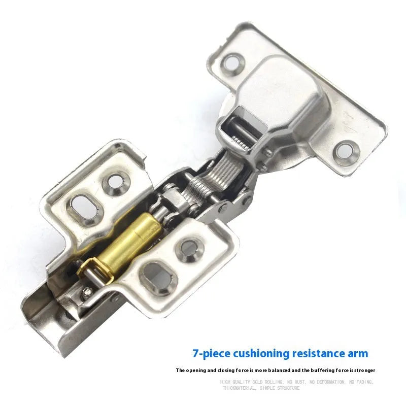 761 hydraulic damping cabinet hinge with nickel plating finish, cold rolled steel construction