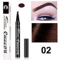 CmaaDu 4-head eyebrow pencil with four-point tip in black brown and grey colour options