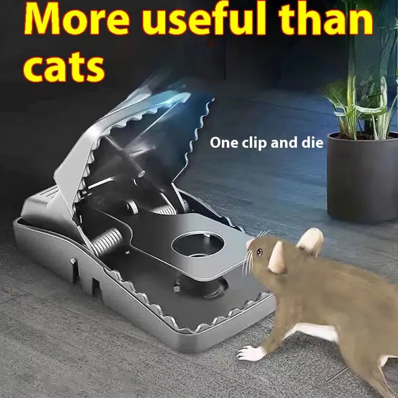 Automatic mouse trap cage for indoor use in small medium and large sizes with metal or plastic construction