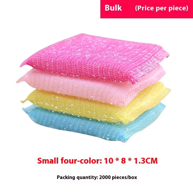 Pinstripe fabric dishwashing sponge mop in macaron colours for wet and dry kitchen cleaning