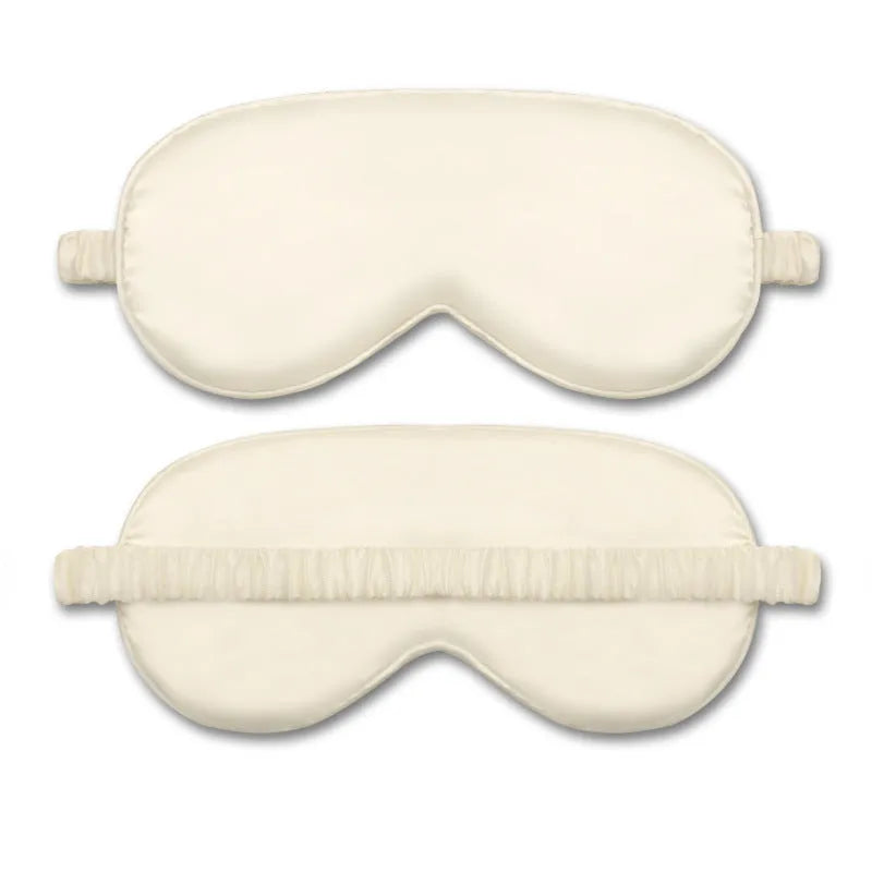 Reversible rayon satin sleep mask in a choice of colours with an elastic headband.