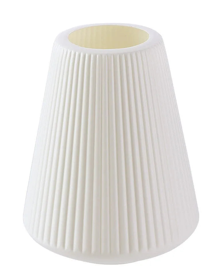 Colourful melamine plastic desktop flower vase in blue, green, pink, or white, 16cm diameter by 20cm height