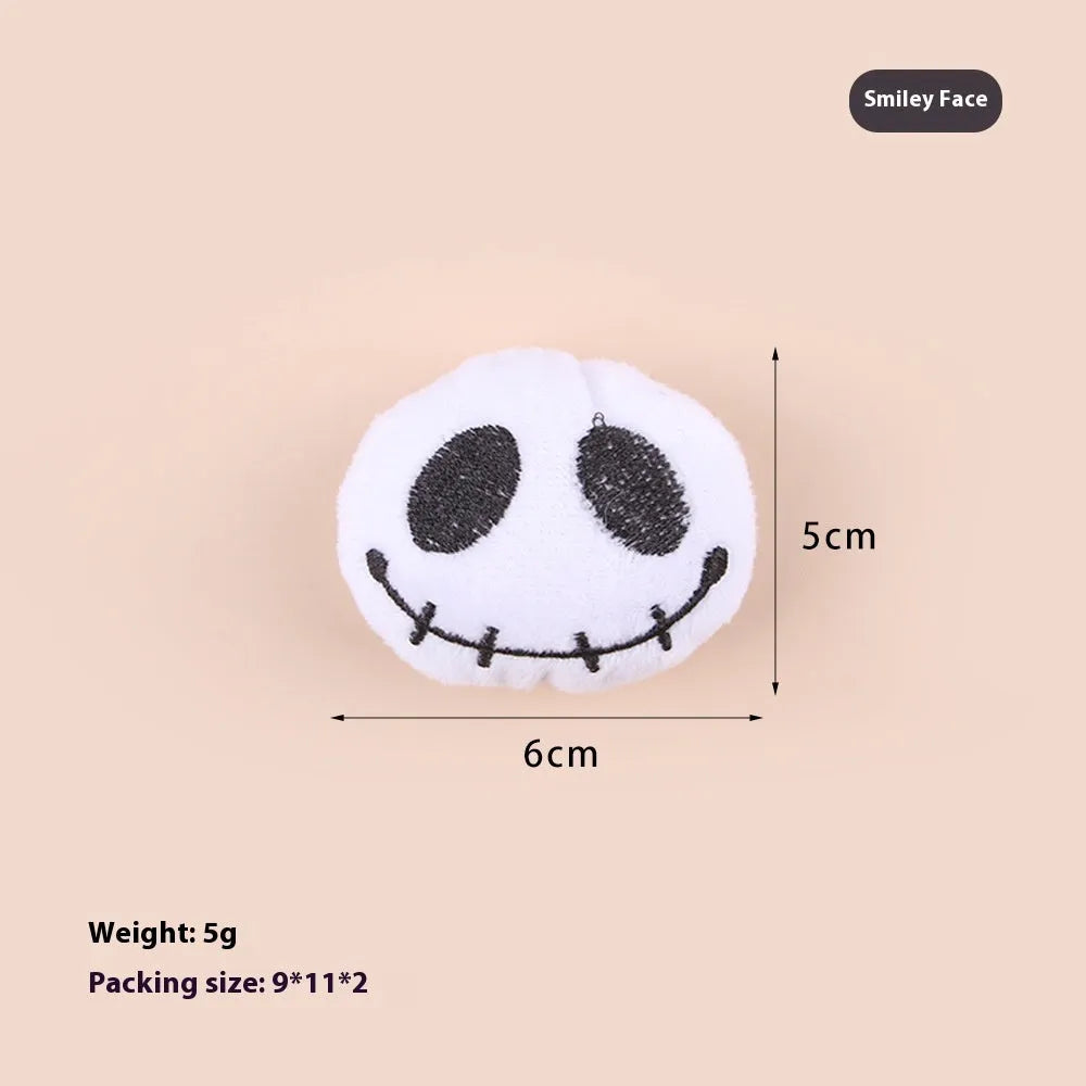 Small plush cat teaser toy in candy and eyes designs for interactive play with cats