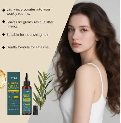 Rosemary essential oil 100ml with pointed nozzle and hair comb for hair treatment