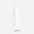 Set of crochet hooks in various sizes from 2.0mm to 10.0mm, each with a protective cap on a lengthened handle.