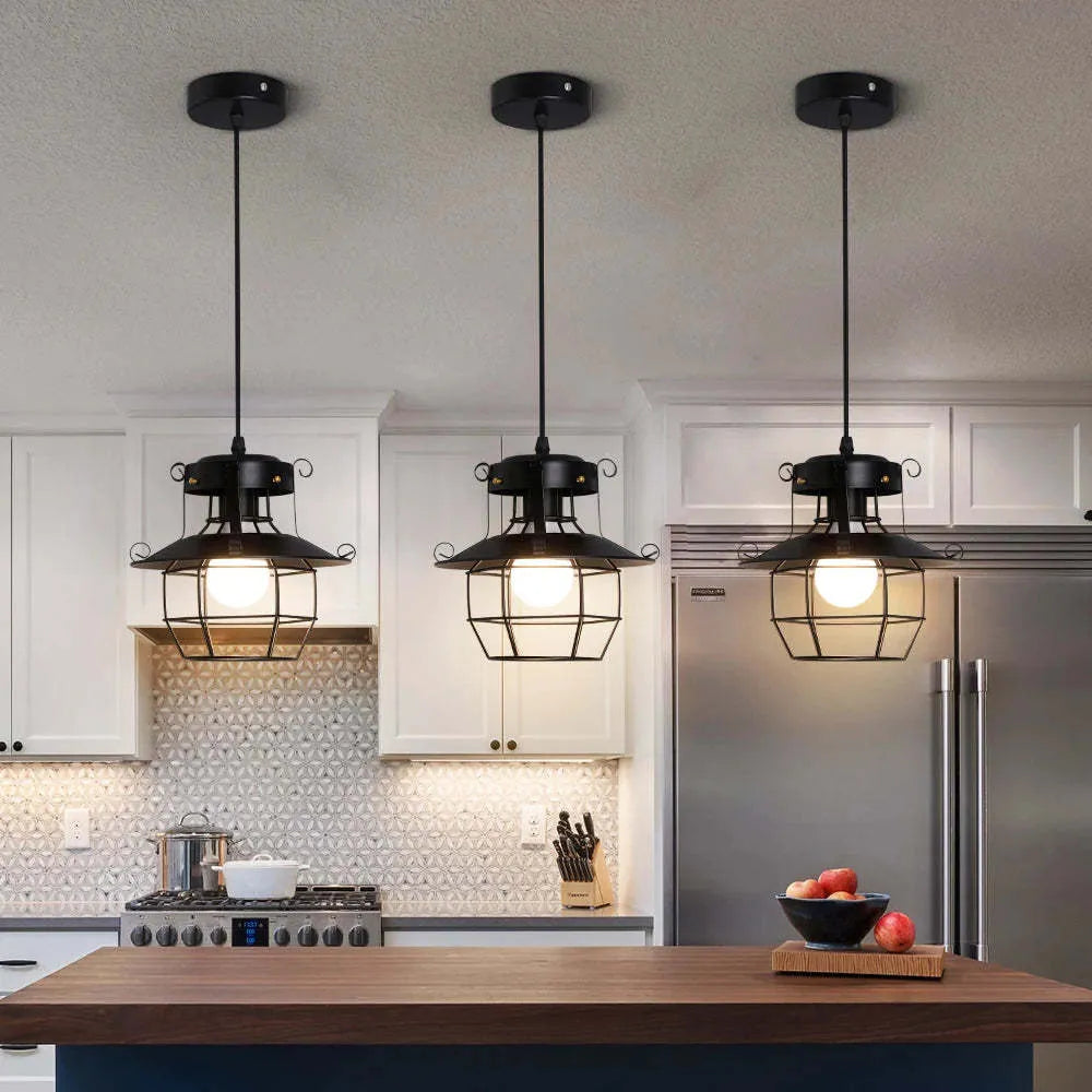 American iron retro droplight lantern lamp for restaurant corridor decoration