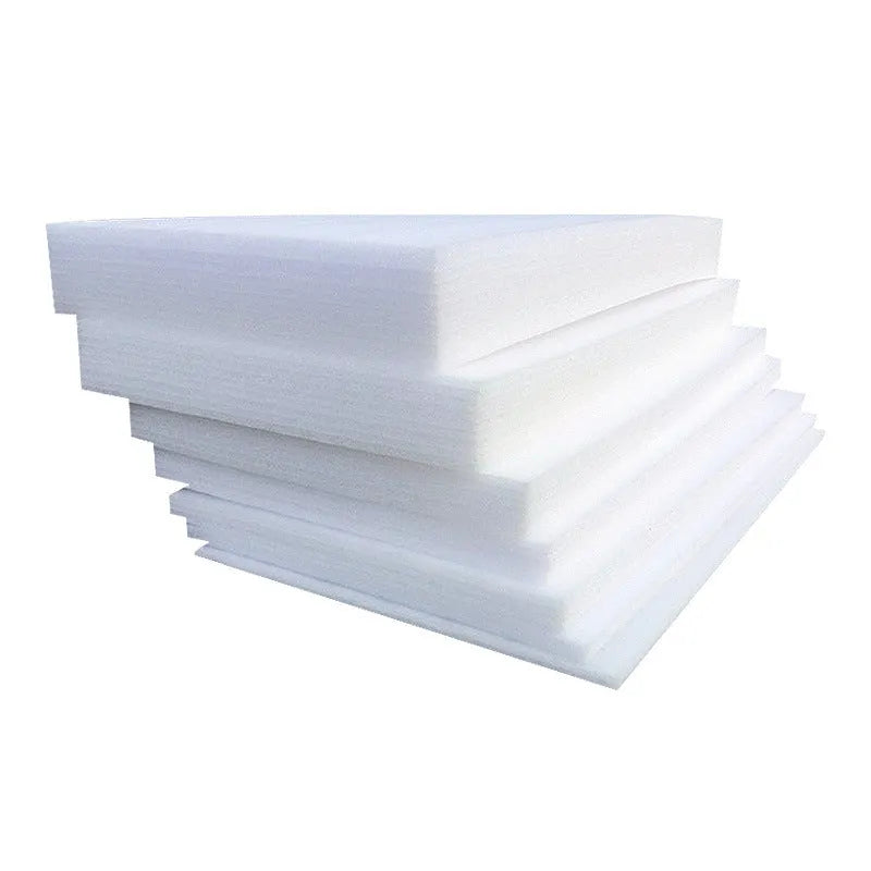 White pearl cotton foam board measuring 200 cm by 100 cm with 10 mm thickness