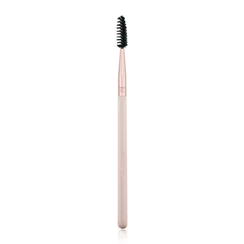 26 piece pink makeup brush set with wooden handles in a PU storage bag