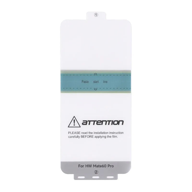 TPU screen protector for Huawei Mate60 and Mate60 Pro phones with installation tool