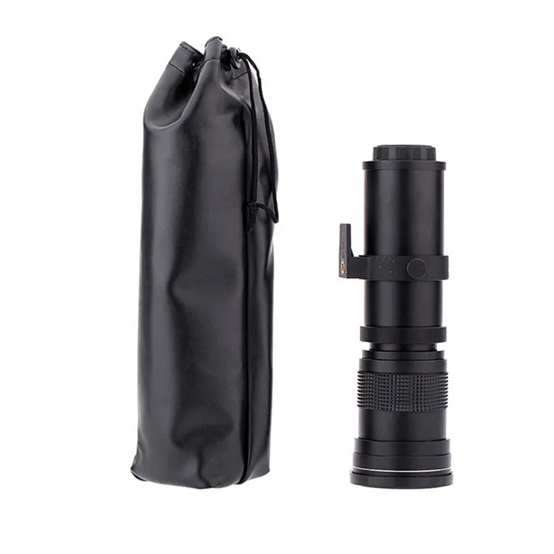 420-800mm manual telephoto zoom lens adapter with T-mount and 67mm filter thread