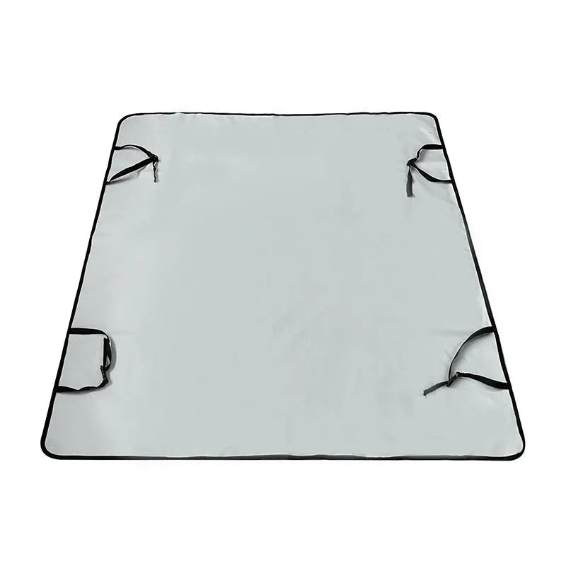Water resistant cloth car pet mat for dogs in rear seat with dog bone print pattern