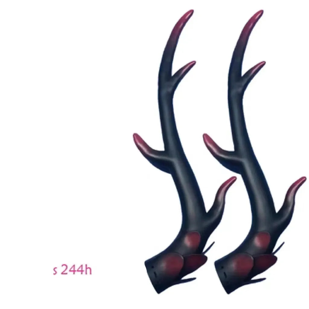 Resin dragon horn helmet decorations for motorcycle and scooter customisation in multiple colours