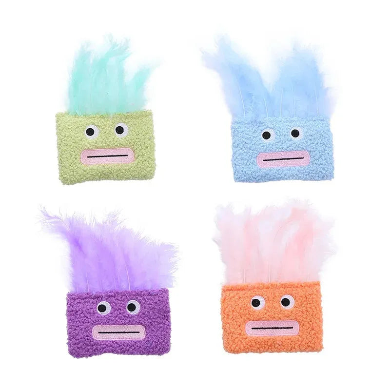 Large explosion head shaped catnip plush toy in multiple colour options for cats