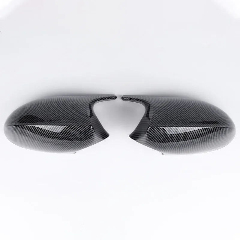Pair of black ABS plastic rearview mirror housings for BMW 3 Series E90
