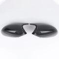 Pair of black ABS plastic rearview mirror housings for BMW 3 Series E90