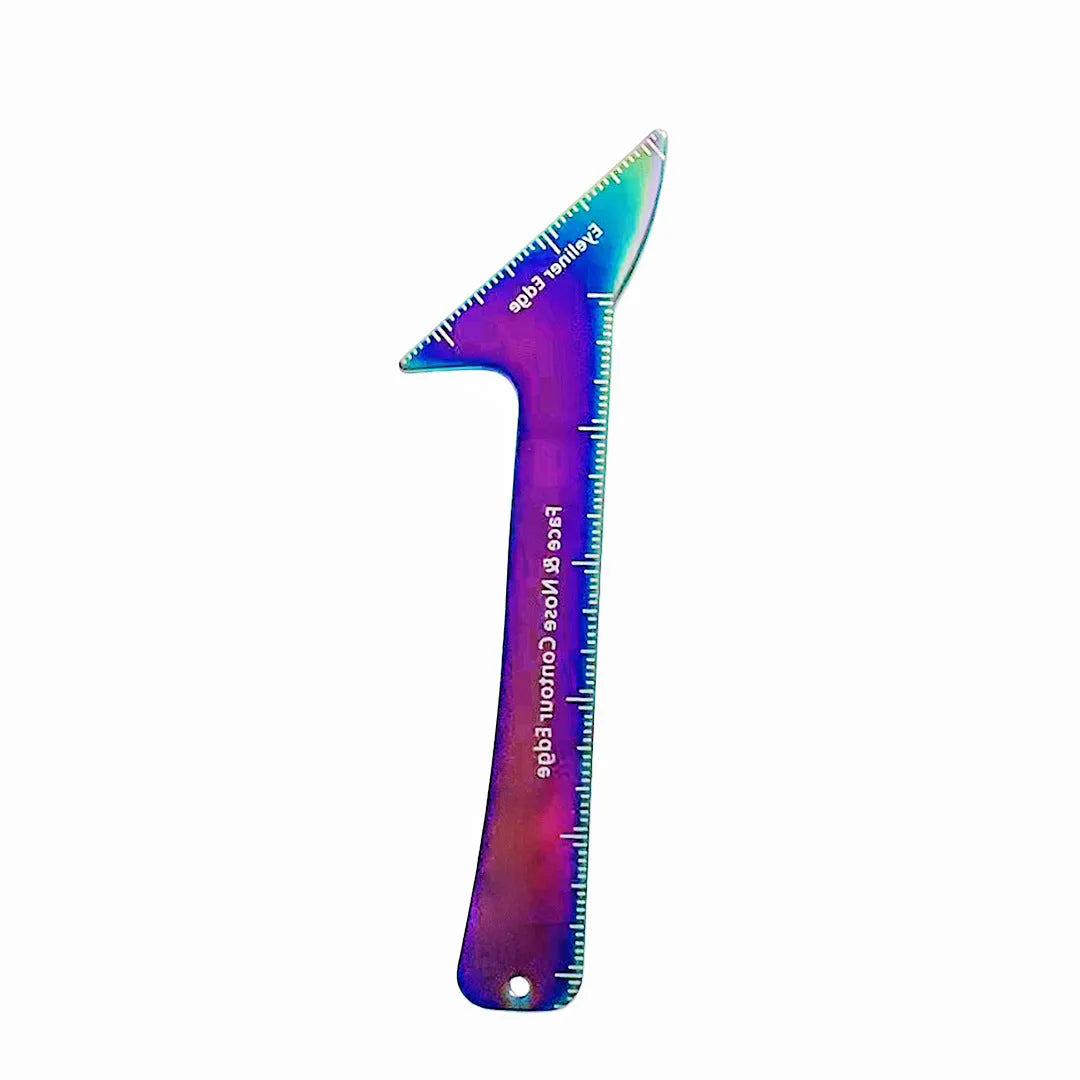 3-in-1 reusable eyeliner stencil tool for hooded eyes in LaserFX or pink colour