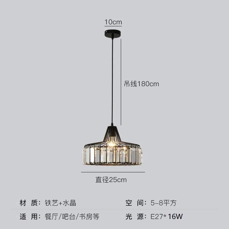 Modern light luxury crystal sun lamp ceiling light in gold or black finish with LED source