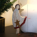 Hand-painted wooden door pendant with carved American country style design