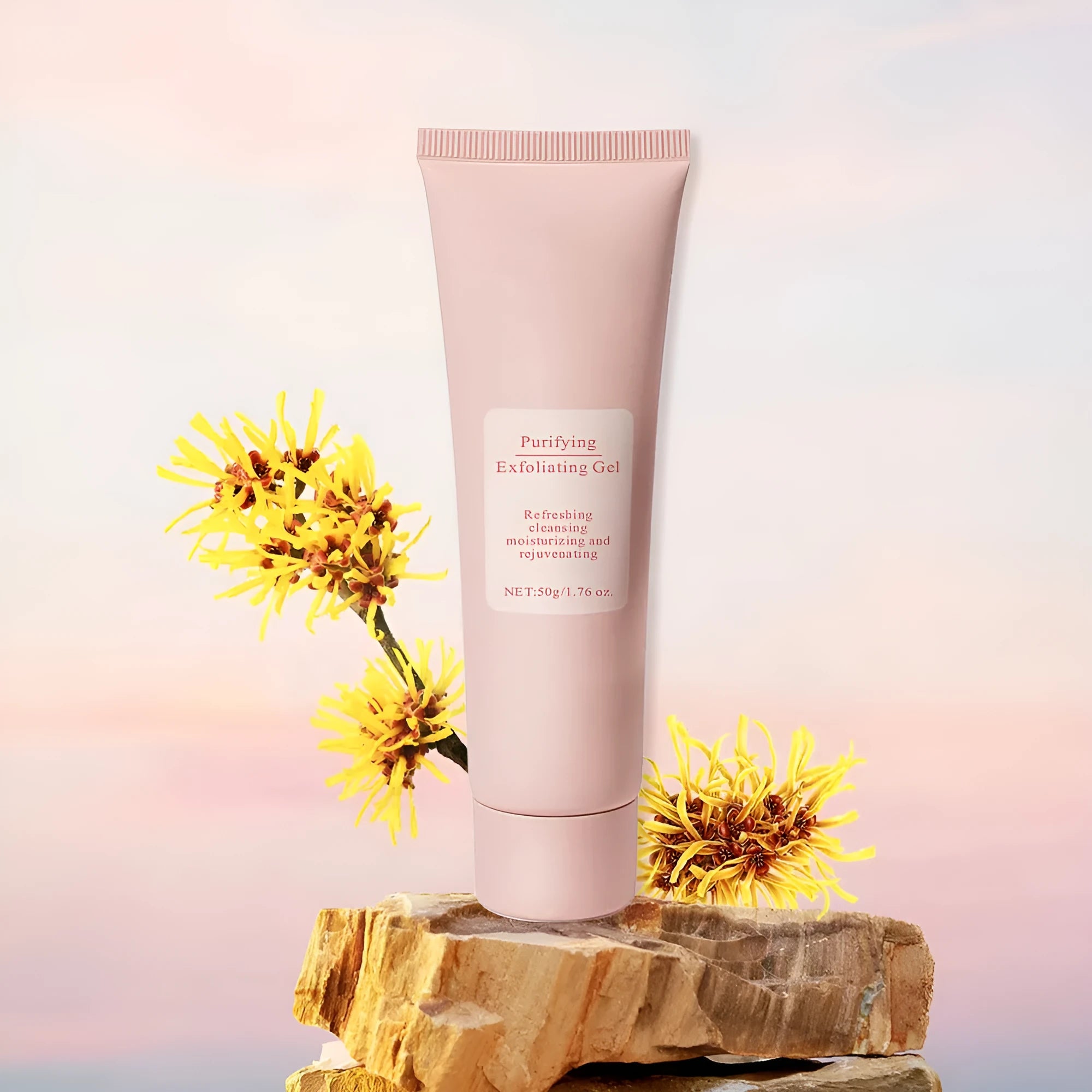 132g moisturising facial exfoliating gel scrub tube suitable for universal skin types