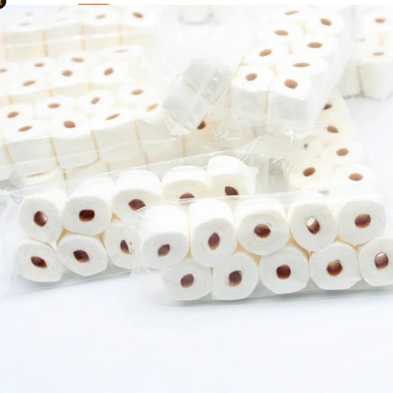 Simulated brown paper tissue roll model measuring 30x15x80mm for doll house bathroom accessories